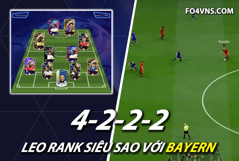 Chiến thuật FC Online : Sơ đồ 4222 team color Bayern rank siêu sao Hàn